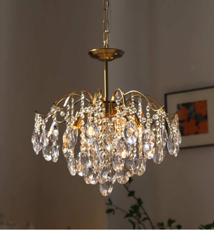 Vintage-Inspired Crystal Chandelier - Timeless Elegance and Luxury