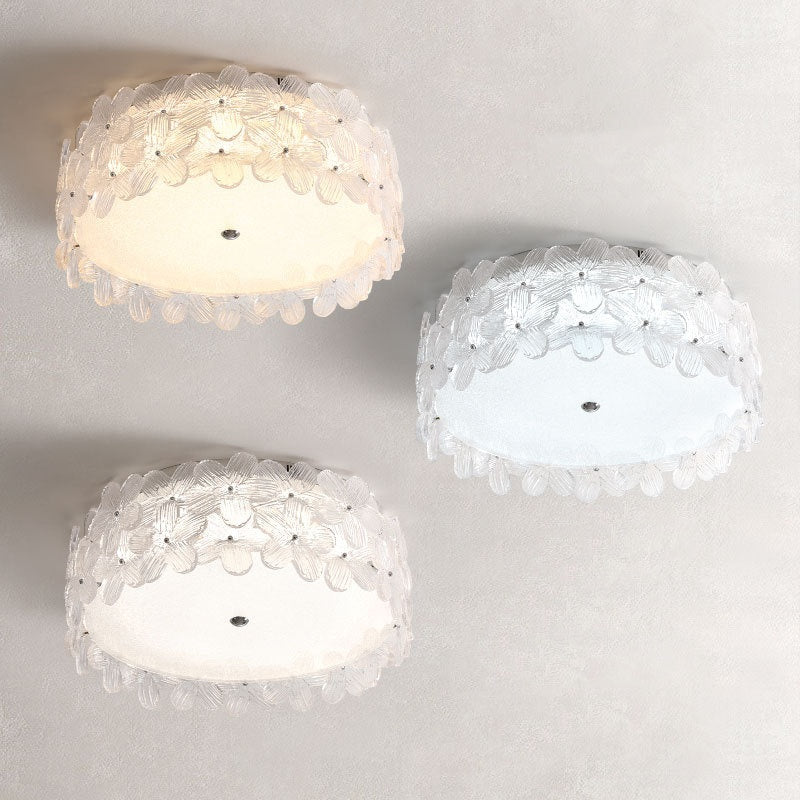 Delicate Floral Flush Mount Ceiling Light - A Touch of Romance