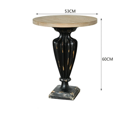 The Versailles Pedestal Side Tables - French Provincial Accent Table