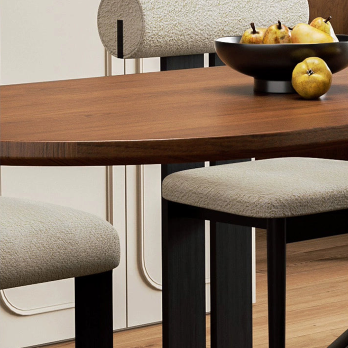 Modern Half-Round Dining Table - Sleek and Stylish