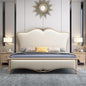 Luxurious Upholstered Bed with Storage - Vintage European Style