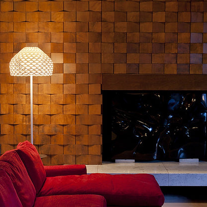 Modern Mesh Floor Lamp - A Minimalist Design Statement