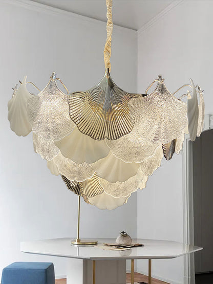 Ginkgo Leaf Chandelier - A Natural Touch of Elegance