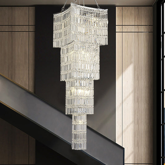 Cascade Crystal Chandelier - A Modern Masterpiece