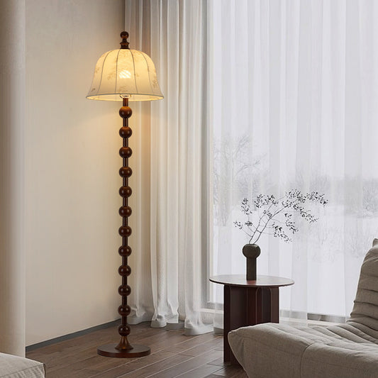 Vintage-Inspired Beaded Floor Lamp - A Touch of Nostalgia