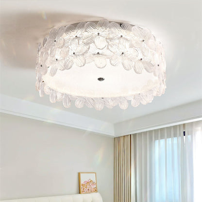 Delicate Floral Flush Mount Ceiling Light - A Touch of Romance