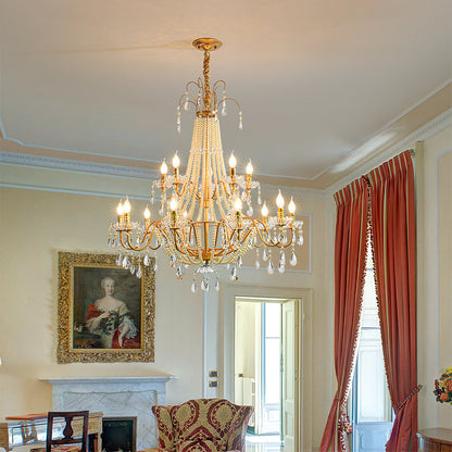 Opulent Pearl Chandelier - Timeless Elegance and Luxury