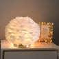 Dreamy Pink Feather Table Lamp - A Whimsical Touch