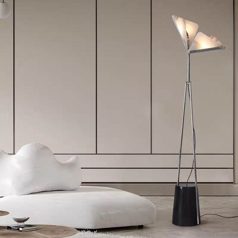 Sculptural Triangular Floor Lamp - A Modern Masterpiece