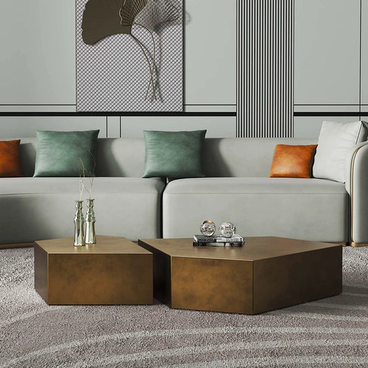 Furnishaus Blake: Luxury Metal Coffee Table for Modern Living