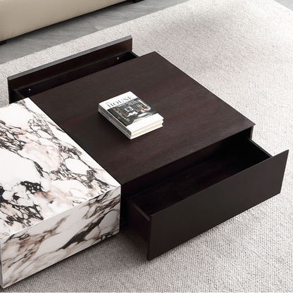 Furnishaus Chester: Industrial Chic Coffee Table with Storage