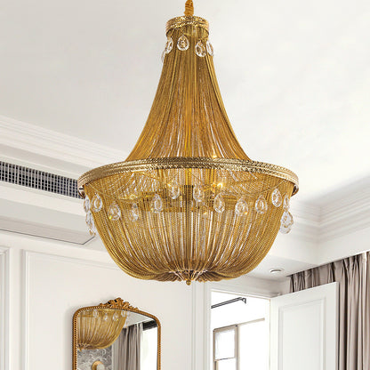 Gold Chain Chandelier - A Luxurious Statement Piece