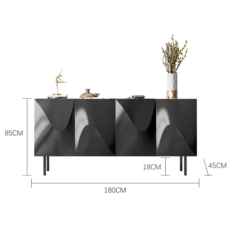 Modern Geometric Sideboard with Unique Curved Design