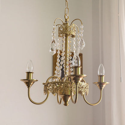 Vintage-Inspired Crystal Chandelier - Timeless Elegance and Luxury