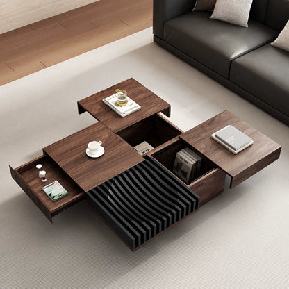 Furnishaus Kensington: Sophisticated Modern Coffee Table with Storage