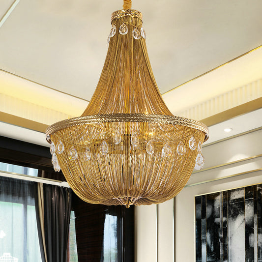 Gold Chain Chandelier - A Luxurious Statement Piece