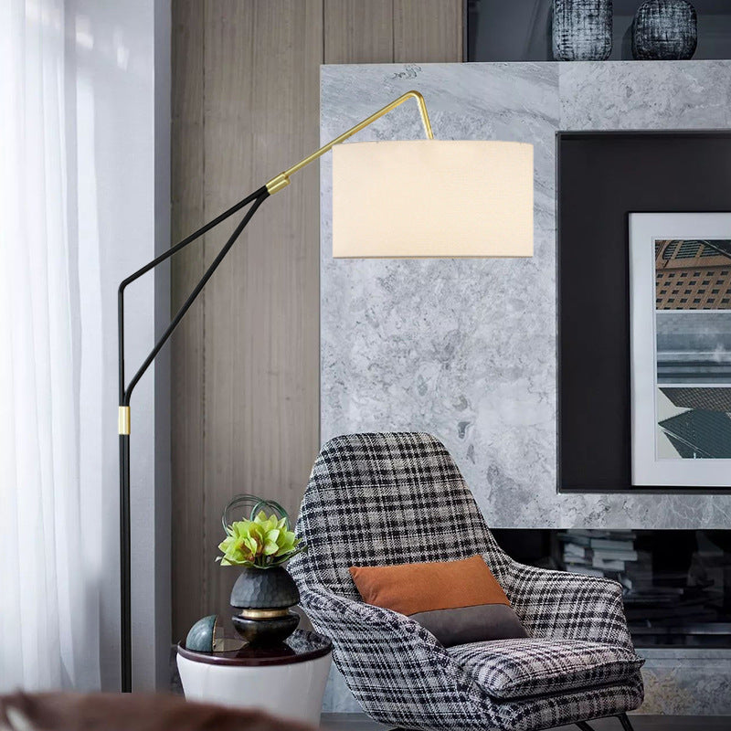 Sleek and Sophisticated Floor Lamp with Adjustable Arm