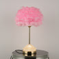 Luxurious Feather Table Lamp - A Touch of Glamour