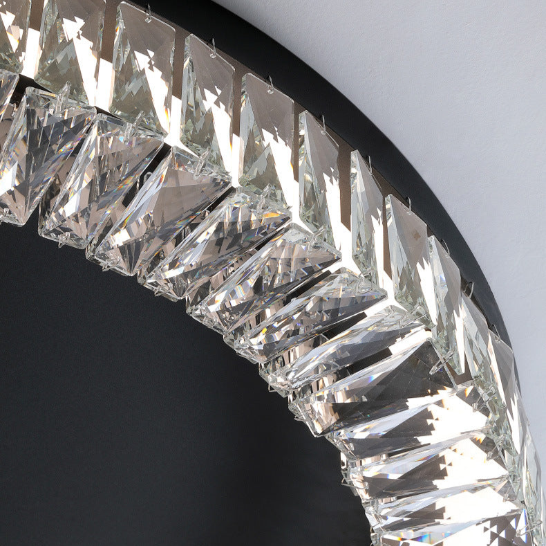 Modern Crystal Halo Ceiling Light - Sleek and Stylish Design