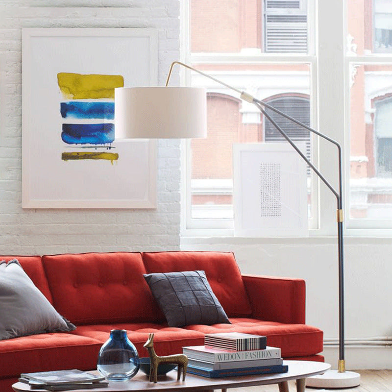 Sleek and Sophisticated Floor Lamp with Adjustable Arm