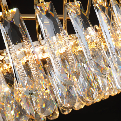 Opulent Crystal Flush Mount Ceiling Light - A Touch of Luxury