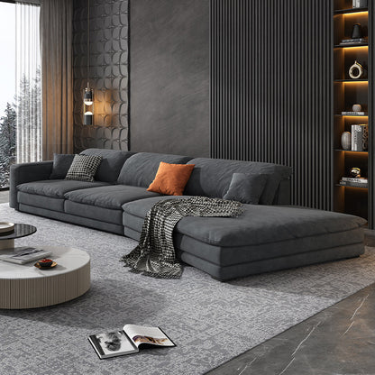 Line Corner Fabric Sofa Spacious and Stylish Design for Living Rooms