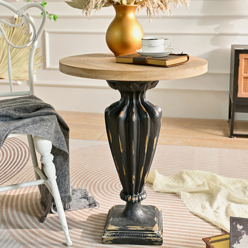 The Versailles Pedestal Side Tables - French Provincial Accent Table