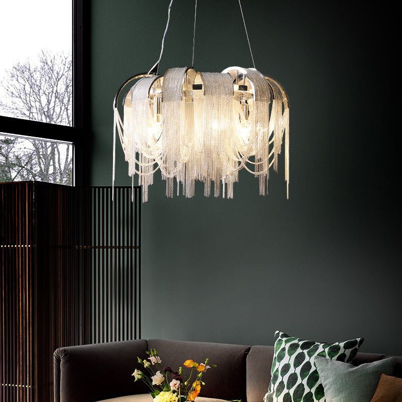 Modern Chain Chandelier - A Dazzling Statement Piece