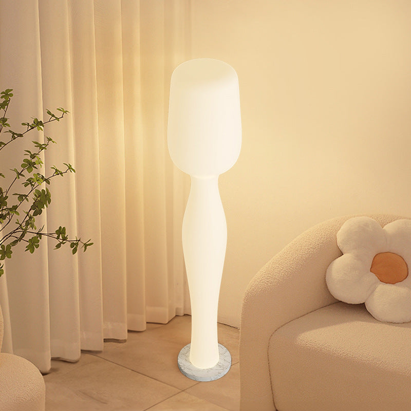 Sculptural Ceramic Floor Lamp - A Modern Art Piece