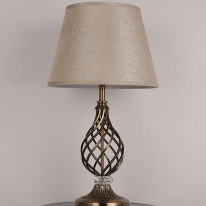 Vintage-Inspired Cage Table Lamp - A Touch of Industrial Chic