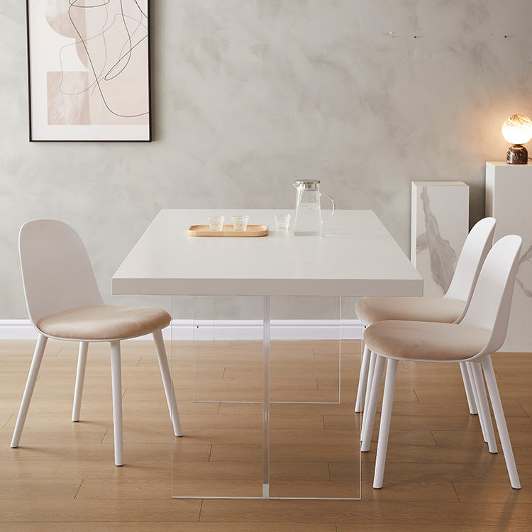 Modern Acrylic Dining Table - Sleek and Transparent Design