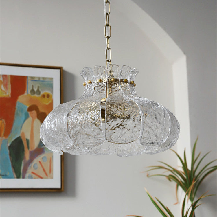 Elegant Glass Petal Chandelier - Modern and Minimalist