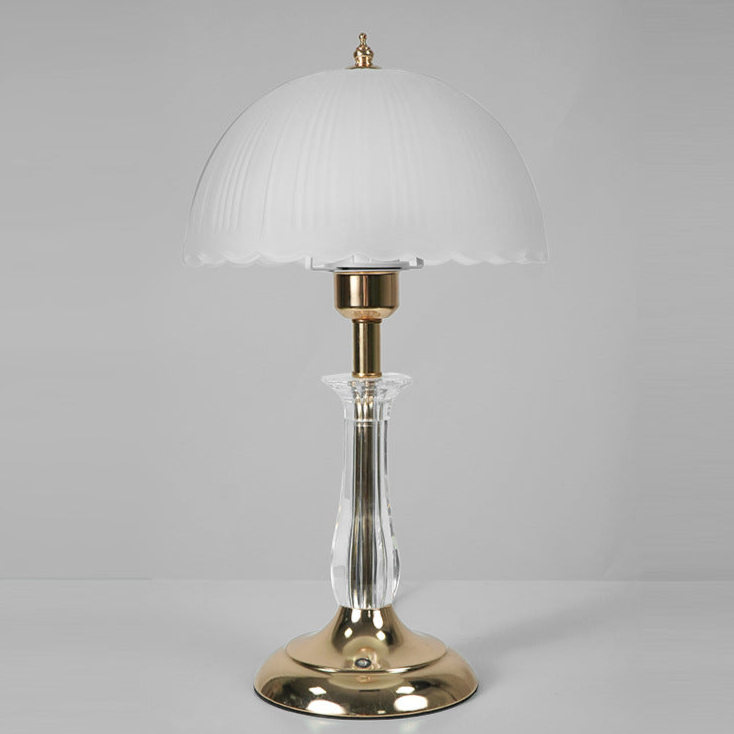 Vintage Glass Dome Table Lamp - A Touch of Timeless Elegance