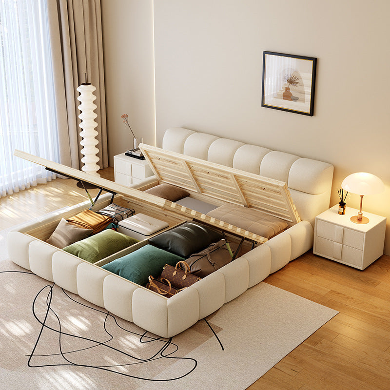 Modern Upholstered Storage Bed with Spacious Under-Bed Storage