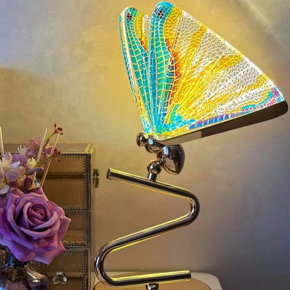 Butterfly Stained Glass Table Lamp - A Whimsical and Elegant Touch