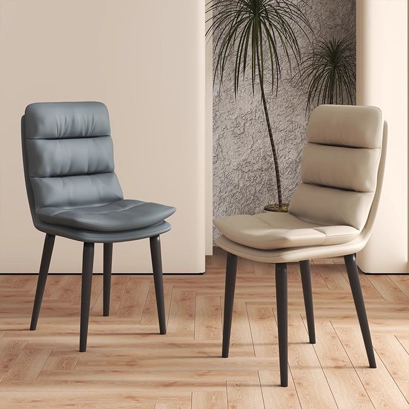 Modern Leather Dining Chair with Sleek Design - Comfortable and Stylish for Everyday Dining