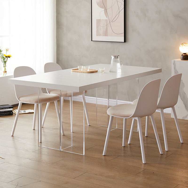 Modern Acrylic Dining Table - Sleek and Transparent Design