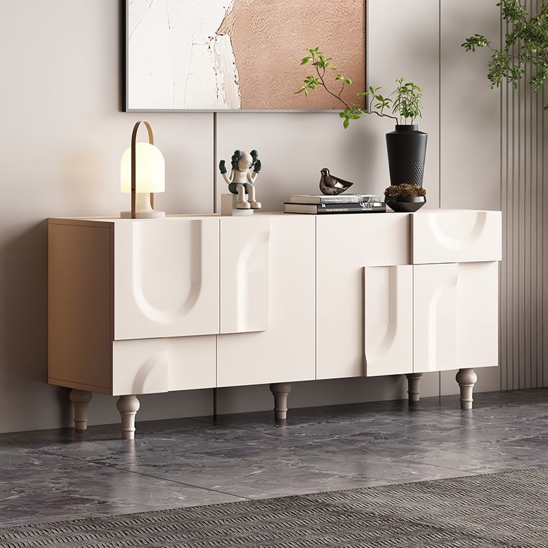 Modern Minimalist Sideboard with Unique Curved Design