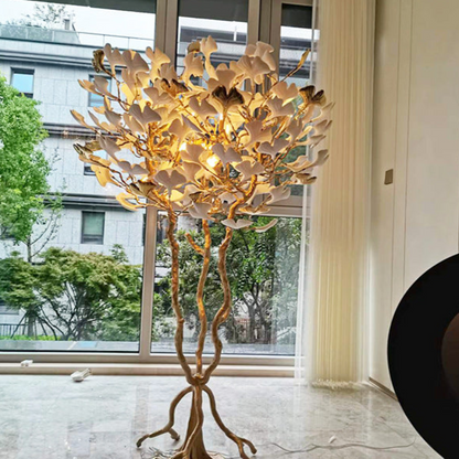 Ginkgo Leaf Floor Lamp - A Nature-Inspired Masterpiece