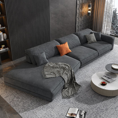 Line Corner Fabric Sofa Spacious and Stylish Design for Living Rooms