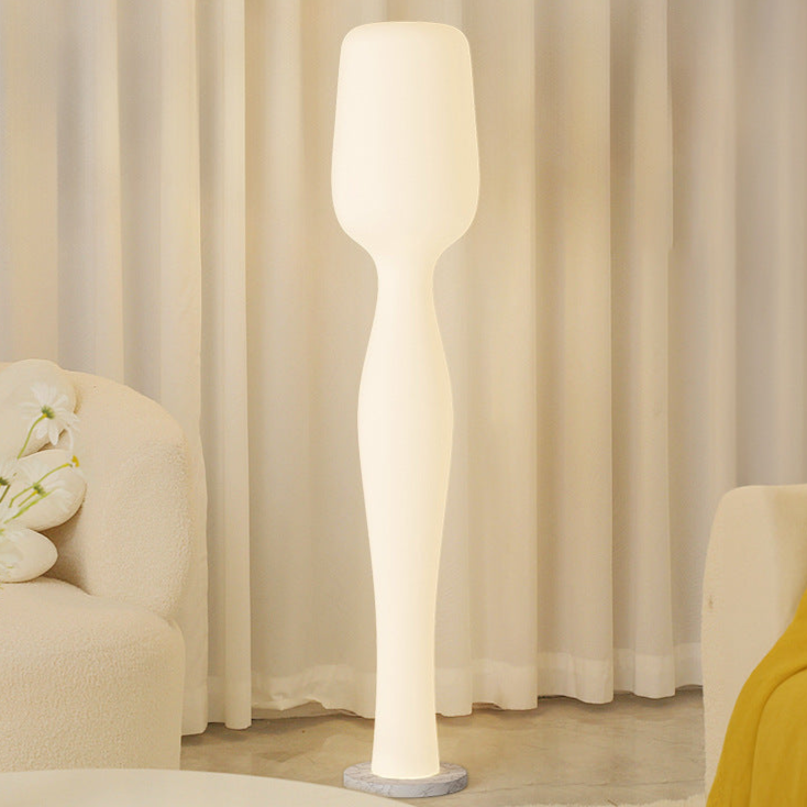 Sculptural Ceramic Floor Lamp - A Modern Art Piece