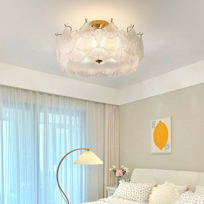 Serene Lotus Flush Mount Ceiling Light - A Touch of Nature