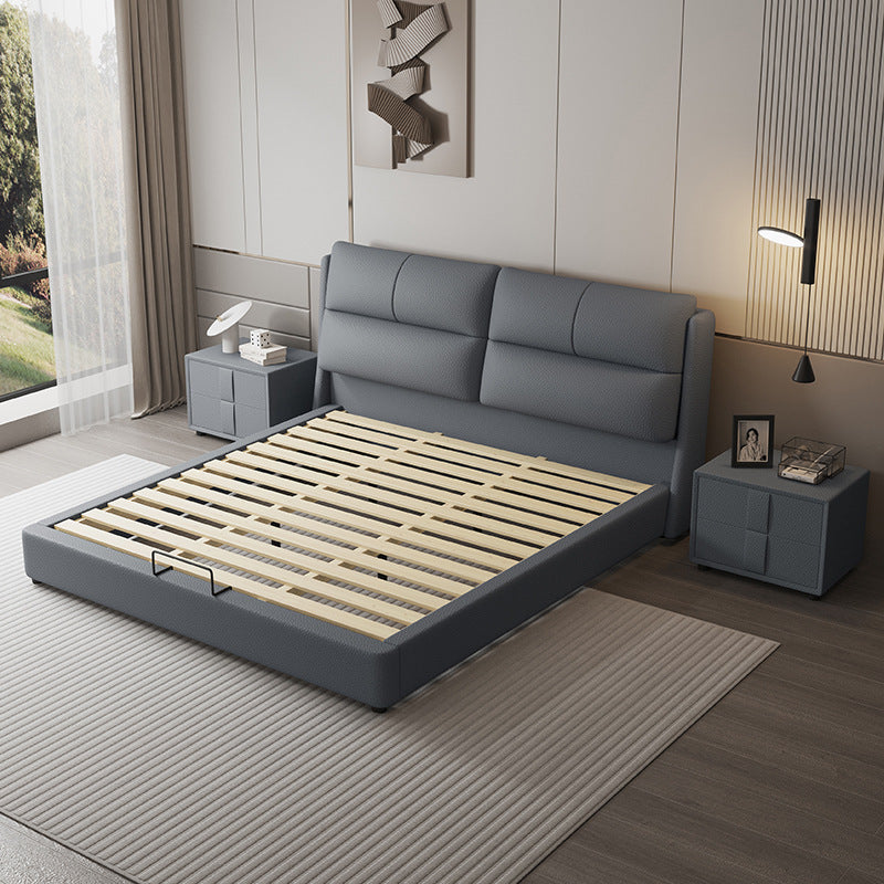 Modern Upholstered Bed Frame with Spacious Storage - Stylish and Functional