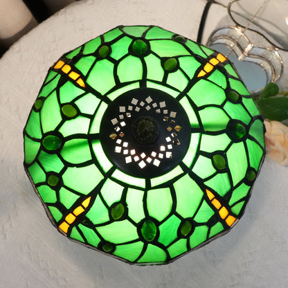 Dragonfly Stained Glass Table Lamp - A Touch of Vintage Elegance