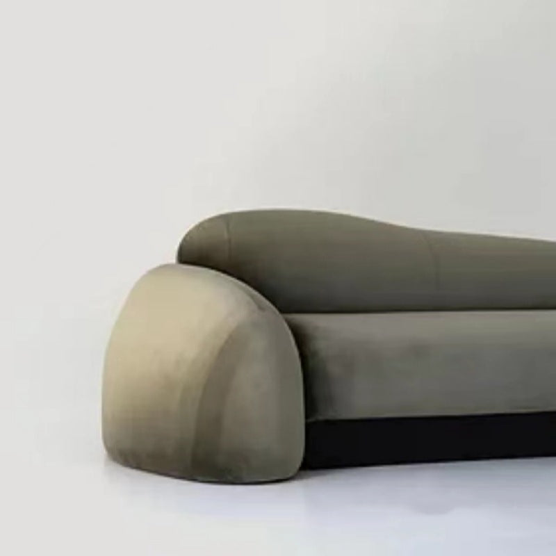 Wabi-Sabi Asymmetric Pebble Sofa for Modern Living Room