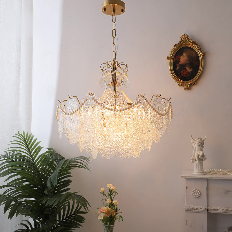 Opulent Crystal Chandelier with Cascading Design - Timeless Elegance