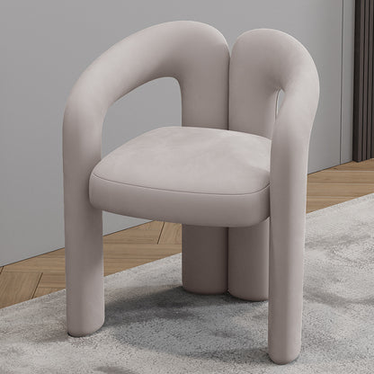 Sculptural Armchair - Velvet Upholstered Accent Chair with Unique Design