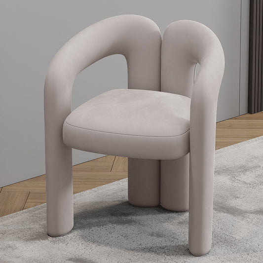 Sculptural Armchair - Velvet Upholstered Accent Chair with Unique Design