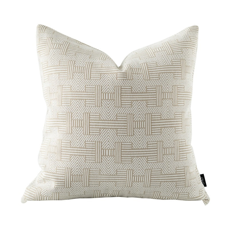 Elegant Geometric and Leopard Print Pillow- A Touch of Luxury