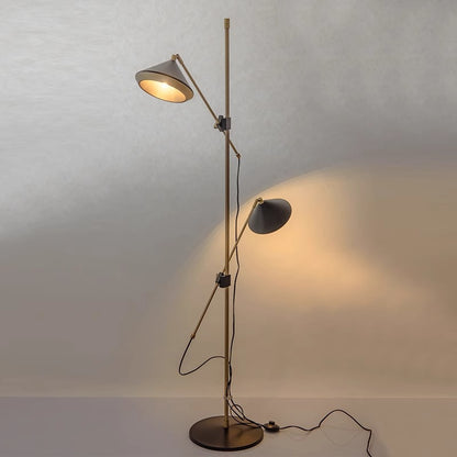 Mid-Century Modern Double Arm Floor Lamp - A Timeless Classic